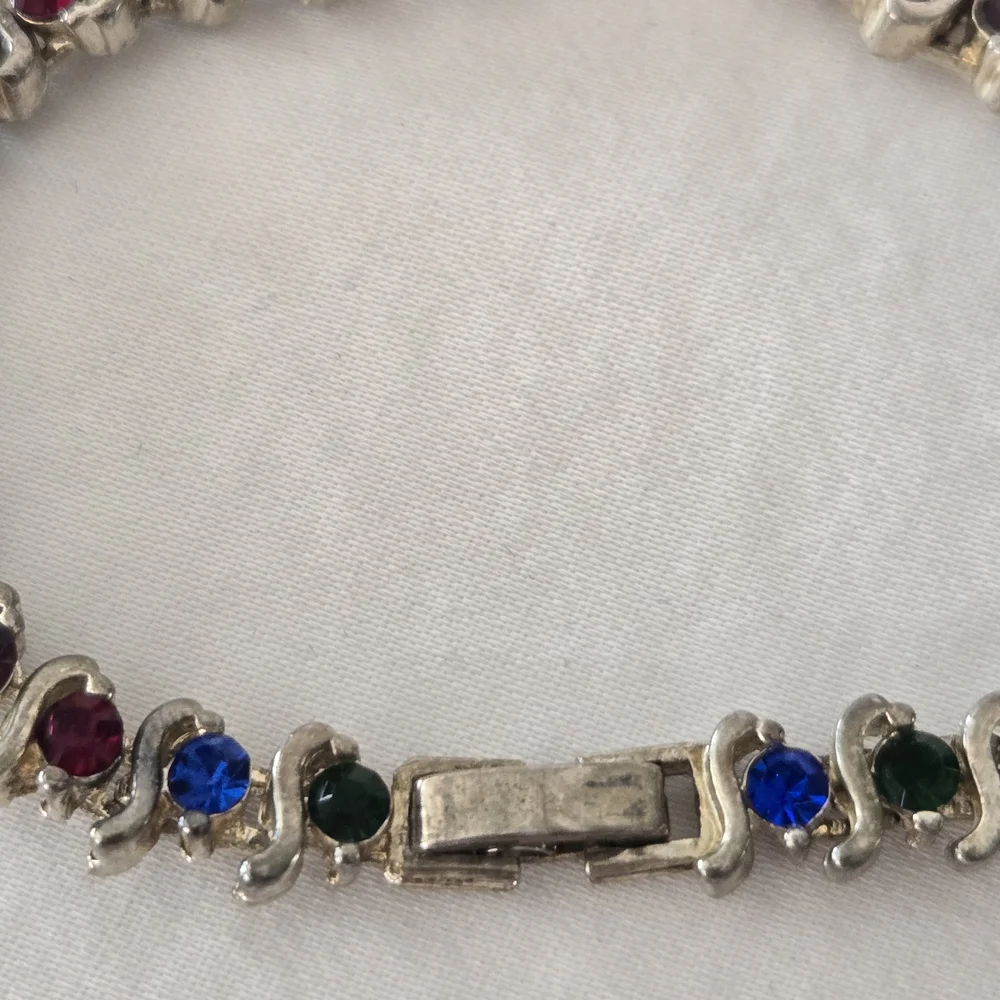 Multicolor Rhinestone Bracelet - Picture 5 of 6